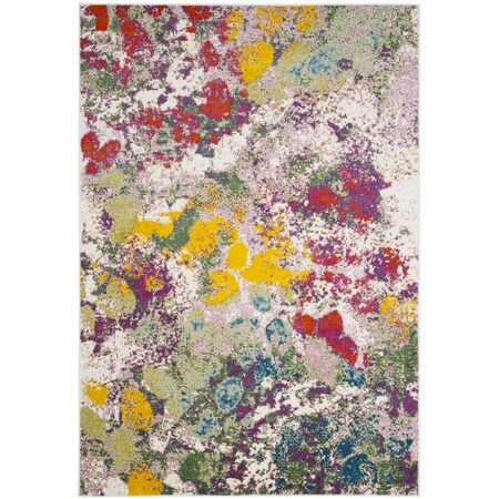 Safavieh Watercolor Power Loomed Large Rectangle Area Rug Light Green & Rose - 8 x 10 ft. WTC696E-8